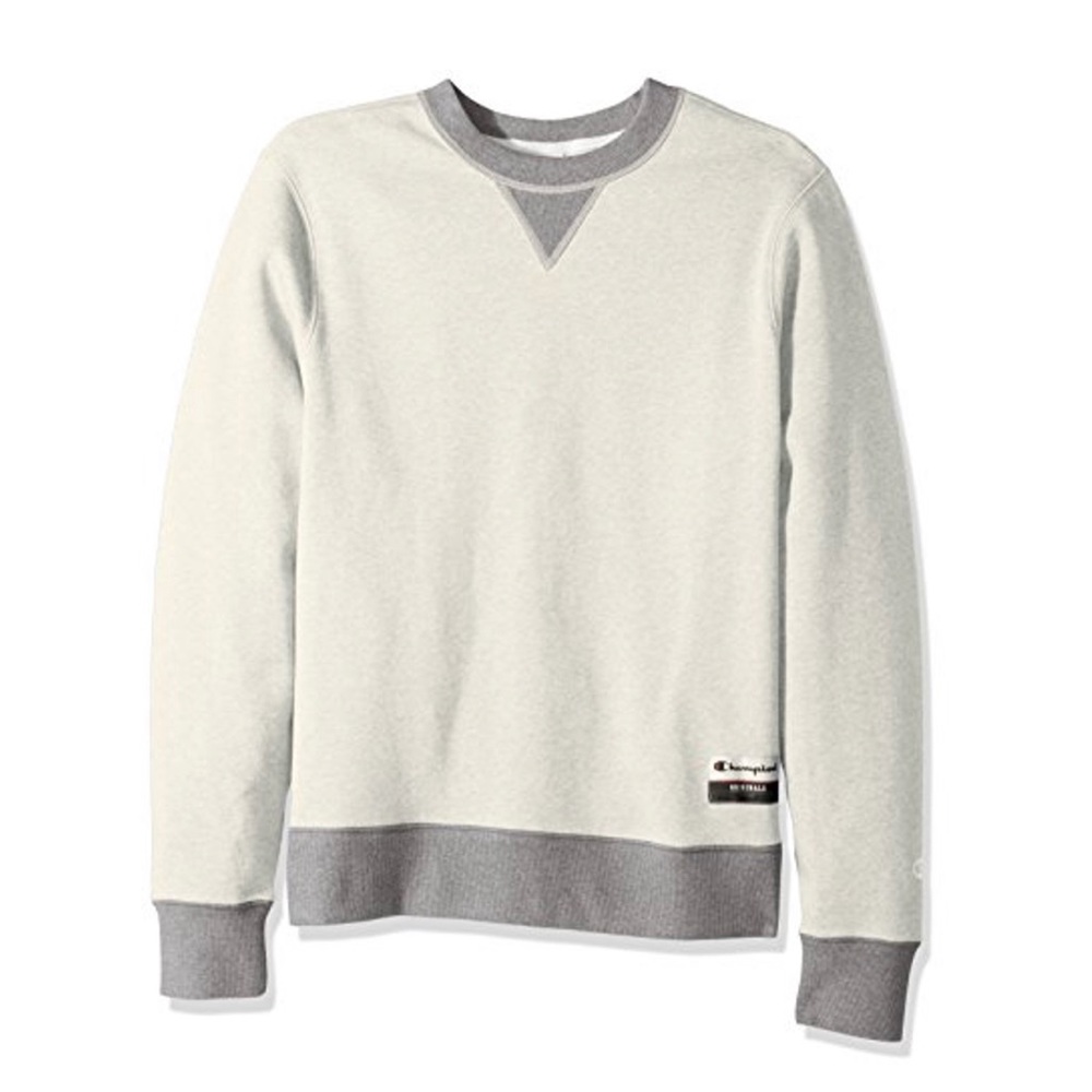 Champion Originals Sweatshirt Mens Medium Oatmeal Gray Pullover Crewneck Two Ton